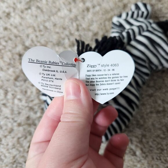 Ty Beanie Baby Bundle - Pouch, Ziggy, Chocolate, Ants and Roam - Picture 5 of 11